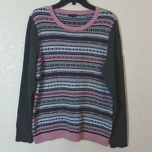 Talbots lambswool fair isle sweater, M/L